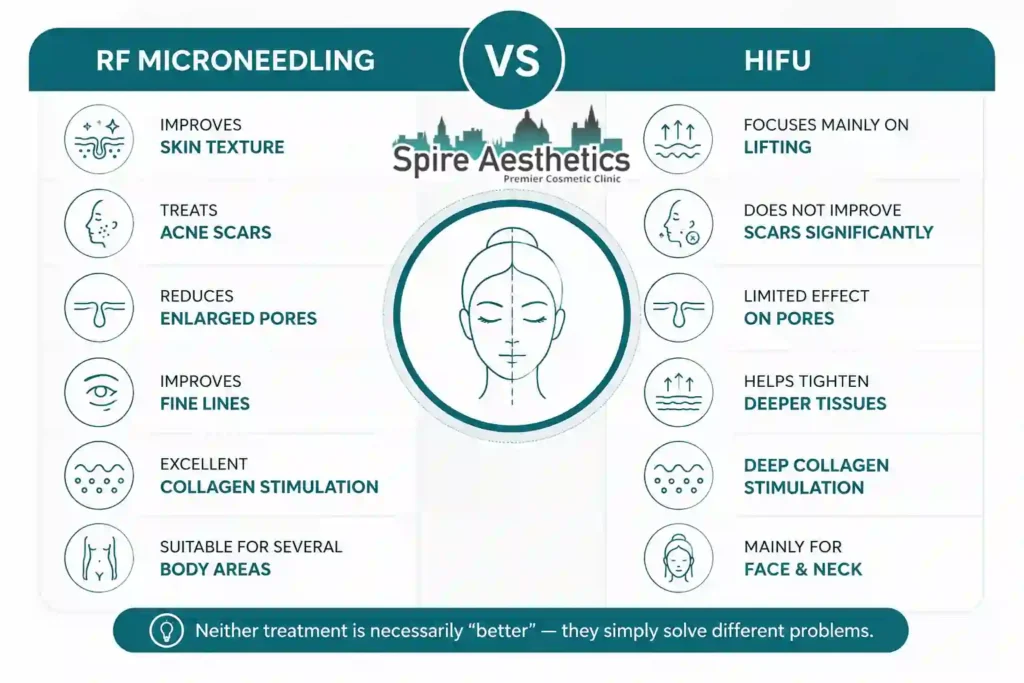 RF Microneedling vs HIFU: Which Treatment Gives Better Results Winkfield?
